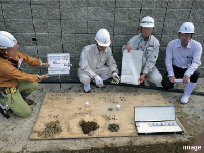 すべての杭の施工状況を確認｜ザ・パークハウス芦屋レジデンス